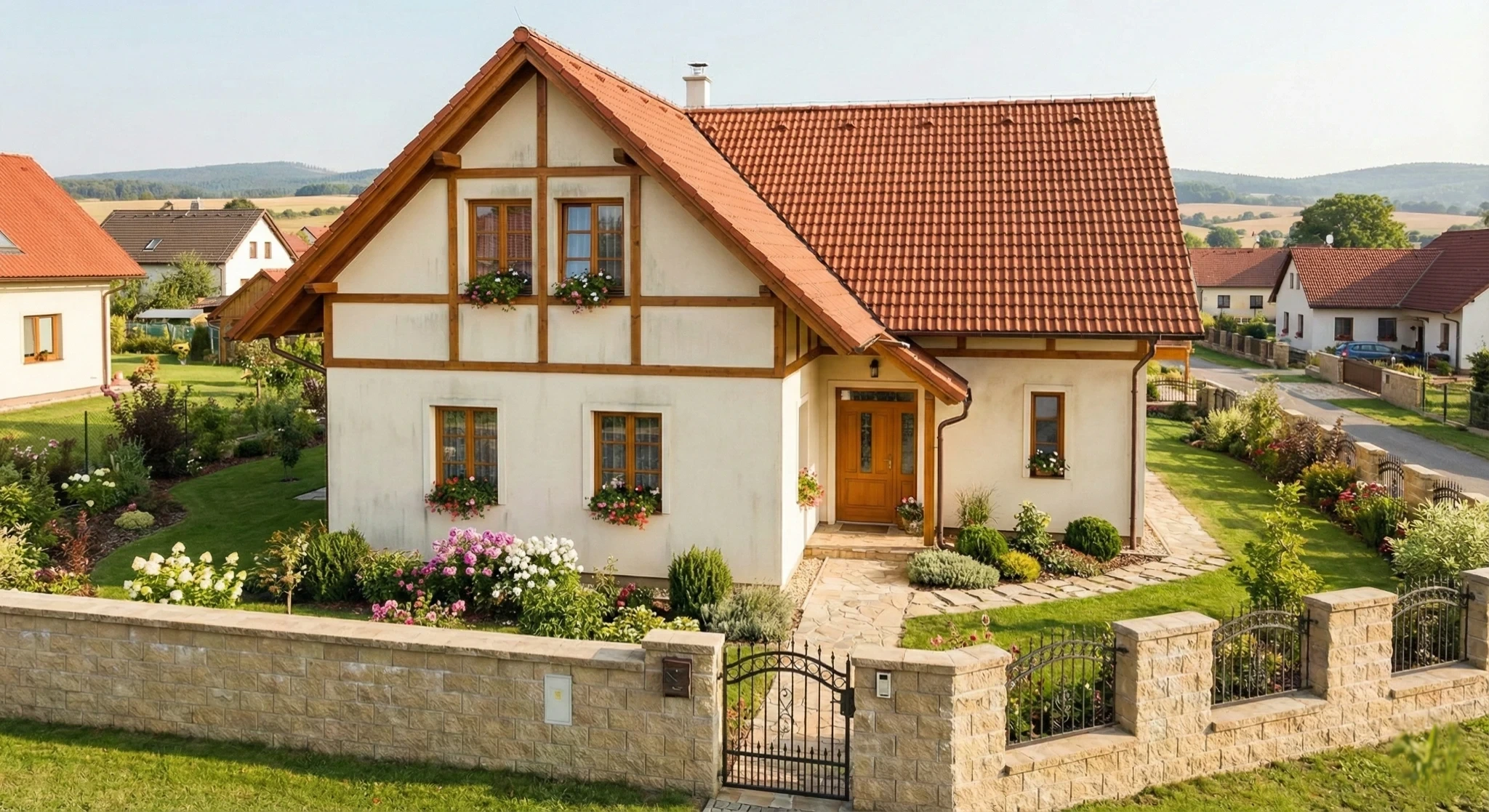 Fasáda před nátěrem